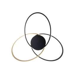 Lampa sufitowa czarno-złota-gold 20169-gd bold | Dekorplanet