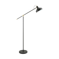Lampa podłogowa czarno-złota-gold a4009-sbk Sigma | Dekorplanet
