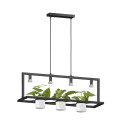 Lampa wisząca czarna p0536-04b-p7ab planter Zuma Line | Dekorplanet