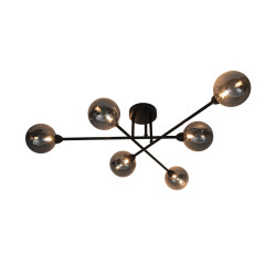 Lampa sufitowa czarna cl22017a-6 basis Zuma Line | Dekorplanet