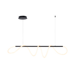 Lampa wisząca czarna 20006pm-bk Balbo Zuma Line | Dekorplanet