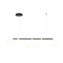 Lampa wisząca czarna 20006pm-bk Balbo Zuma Line | Dekorplanet