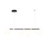 Lampa wisząca czarna 20006pm-bk Balbo Zuma Line | Dekorplanet