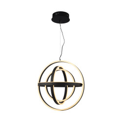 Lampa wisząca czarna md9203-4-3bd tess Zuma Line | Dekorplanet