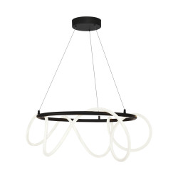 Lampa wisząca czarna 20006pl-bk Balbo Zuma Line | Dekorplanet