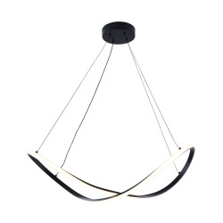 Lampa wisząca czarna 19600p-bk Erda Zuma Line | Dekorplanet