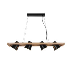 Lampa wisząca czarna p22077-4 elti Zuma Line | Dekorplanet