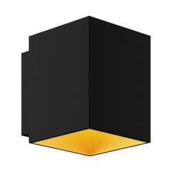 Kinkiet czarny+złoty/black+gold 91063 sola wl square Zuma Line