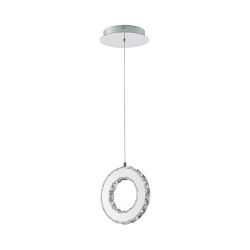 Lampa wisząca chrom/chrome md3713-1-3ct Girona | Dekorplanet