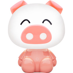 Lampa stołowa świnka różowa/pink kdr-603b-pk | Dekorplanet