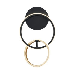 Kinkiet czarno-złoty-gold 20002w-gd rando Zuma Line | Dekorplanet