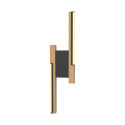 Kinkiet czarny-drewno-wood mb4980-2b-3bmt eliot | Dekorplanet