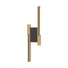 Kinkiet czarny-drewno-wood mb4980-2b-3bmt eliot | Dekorplanet