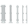 NZ80 RAL7035 CREATIVA NAROŻNIK ZEWNĘTRZNY DO LISTEW ALUMINIOWYCH, JASNOSZARE NAROŻNIKI ZEWNETRZNE, NZ80 RAL7035,NZ80 RAL7035 CRE