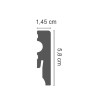 LISTWA PRZYPODŁOGOWA LMDF-01 CREATIVA MDF, LISTWY PODŁOGOWE MDF, LISTWA PRZYPODŁOGOWA BIAŁA, BIAŁA LISTWA MDF,