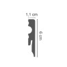 BIAŁA LISTWA PRZYPODŁOGOWA LMDF-02 CREATIVA MDF, LISTWY PODŁOGOWE MDF, BIAŁE LISTWY MDF, PROSTE LISTWY MDF CREATIVA, LISTWA PRZY