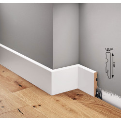 Listwy podłogowe białe, listwa podłogowa, listwa przypodłogowa mdf, listwy podłogowe białe mdf, LMDF-04 Creativa