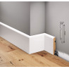 BIAŁA OKLEINOWANA LMDF-07 LISTWA PRZYPODŁOGOWA CREATIVA MDF, BIAŁE LISTWY PODŁOGOWE, LISTWY PRZYPODŁOGOWE MDF, BIAŁE LISTWY MDF,