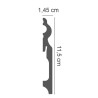 BIAŁA LISTWA PRZYPODŁOGOWA LMDF-08 CREATIVA MDF, BIAŁE LISTWY MDF, BIAŁE LISTWY PRZYPODŁOGOWE MDF, LISTWY MDF CREATIVA, BIAŁA LI