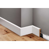 biała lakierowana listwa podłogowa, listwa LMDF-01M Creativa, lakierowane listwy MDF, listwy podłogowe biały lakier, 