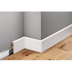 Lakierowane listwy LMDF-02M Creativa, białe listwy przypodłogowe LMDF-02M, LMDF-02M lakierowane na biało listwy MDF