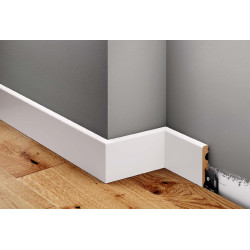 LMDF-02M Creativa lakierowane listwy podłogowe, białe listwy podłogowe LMDF-02M Creativa, LMDF-02M listwy MDF