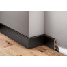 Lakierowane na czarno listwy MDF, Czarne listwy przypodłogowe LMDF-02MC Creativa, Czarna listwa LMDF-02MC Creativa