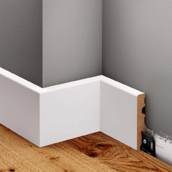 Listwa przypodłogowa biała lakierowana LMDF-04M Creativa, LMDF-04M Creativa, Białe lakierowane listwy MDF, Lakierowane listwy po