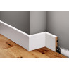 lakierowana na biało listwa podłogowa LMDF-04M Creativa, listwy przypodłogowe LMDF-04M Creativa, listwy MDF lakierowane na biały