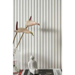 Lamele na ścianie biały kolor L0101P Mardom Decor, malowane białe lamele mardom decor, L0101p mardom decor białe lamele , malowa