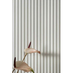 	panele 3D L0101P białe malowane Mardom Decor, pomalowane lamele ścienne, L0101p mardom decor, malowane lamele na ścianę