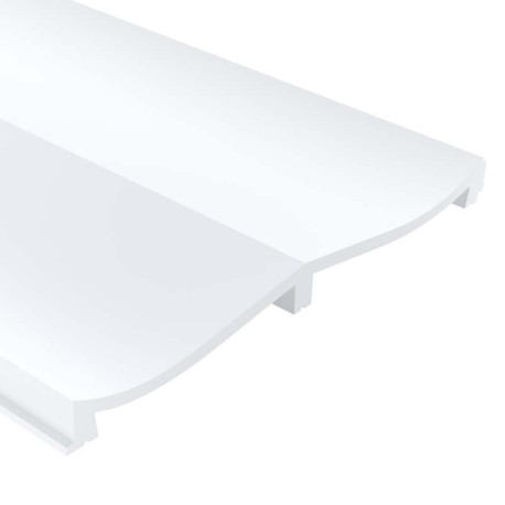 Białe panele na ścianę WP004P Mardom Decor, malowane panele ścienne, WP004P Mardom Decor, białe panele 3d, białe panele ścienne 