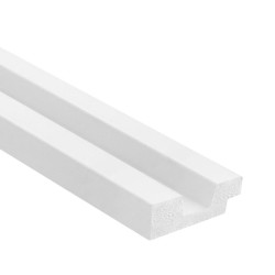 Lewe zakończenie lamela ściennego białe L0101LP Stretto Mardom Decor, L0101LP Mardom Decor, białe lewe zakończenie lameli, malow