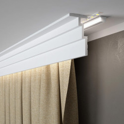 Maskownica karnisza led QL025 Mardom Decor Light Guard, maskownice karniszy, QL025 Mardom Decor, maskownice do karniszy, białe m