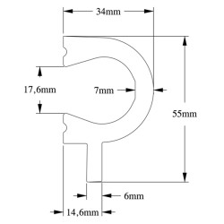 PROFIL ŚCIENNY PX169 AXXENT ORAC DECOR, SZTUKATERIA DEKORACYJNA, ŚCIENNA, LAMPERIA, LISTWA, ZAOBLONA, GŁADKA