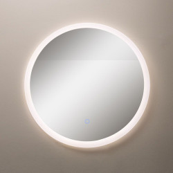 Lustro łazienkowe LED D2311 okrągłe lustro z podświetleniem LED