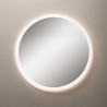 Lustro łazienkowe LED D2311 okrągłe lustro z podświetleniem LED