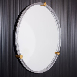 Nowoczesne lustro LED okrągłe 60 cm czarne podświetlane do łazienki