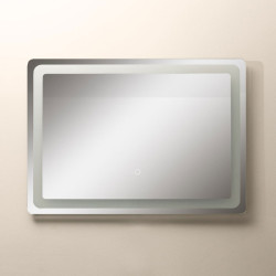 Prostokątne lustro LED 70/50 cm D3003 eleganckie lustro do łazienki