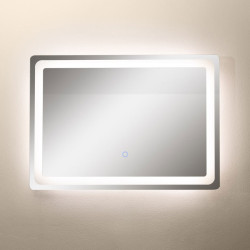Lustro LED D3003 prostokątne 70/50 cm nowoczesne lustro łazienkowe podświetlane