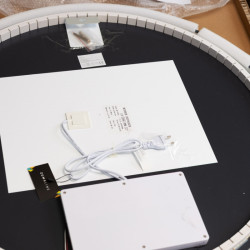 Lustro LED D3004-80 okrągłe lustro łazienkowe 80 cm z oświetleniem LED