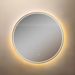 Lustro LED D3004-80 okrągłe 80 cm eleganckie lustro łazienkowe podświetlane