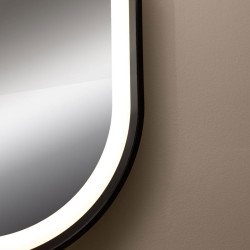 Owalne lustro LED D2383, lustro łazienkowe podświetlane, nowoczesne lustro LED do łazienki, designerskie lustro LED