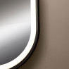 Owalne lustro LED D2383, lustro łazienkowe podświetlane, nowoczesne lustro LED do łazienki, designerskie lustro LED