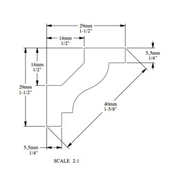 Małe gzymsy Orac Decor Luxxus C230 eleganckie wykończenie dla minimalistycznych wnętrz