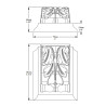 Element dekoracyjny C307A Orac Decor Luxxus przeznaczony do listwy sufitowej C307.
