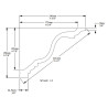 Gzyms elastyczny C334F Orac Decor biała listwa przysufitowa dopasowująca się do łuków i zaokrąglonych ścian