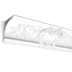 C338A Orac Decor ozdobny moduł gzymsowy z roślinnym ornamentem montowany pomiędzy odcinkami gzymsu C338, dekor C338A  może być s