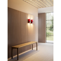 Panel ścienny 3D WX213 Orac Decor w jasnym wnętrzu. Dekor tworzy efektowną strukturę na ścianie, idealnie komponując się z prost