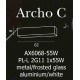 Lampa ARCHO C AX6068-55W Aluminium metal / alu Azzardo